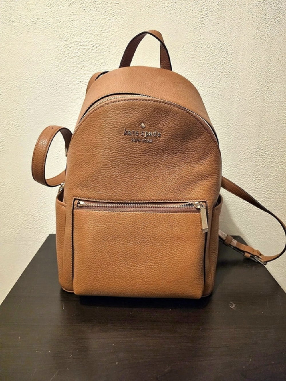 kate spade new york Medium Dome Backpack Leather Backpack in Brown NWT